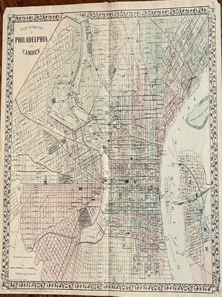 Item #11 Plan of the City of Philadelphia and Camden. S. Augustus Mitchell