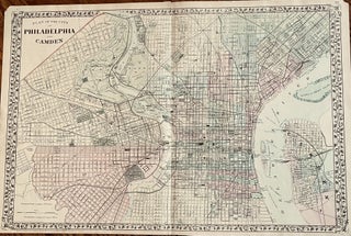 Item #11 Plan of the City of Philadelphia and Camden. S. Augustus Mitchell