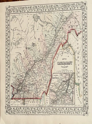 Item #19 Map of Canada East and Counties. S. Auguastus Mitchell