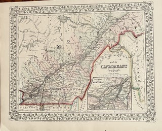 Item #19 Map of Canada East and Counties. S. Auguastus Mitchell