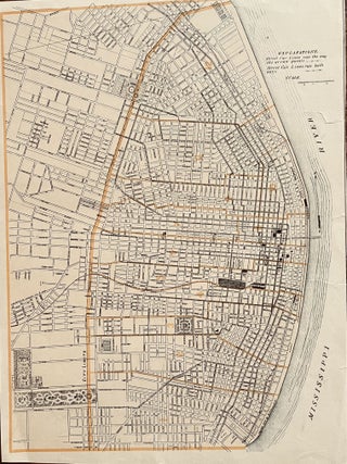 Item #27 Explanations: Street Car Lines untitle map of St Louis. Anonymous