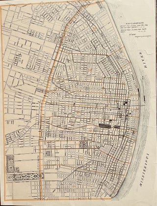 Item #27 Explanations: Street Car Lines untitle map of St Louis. Anonymous