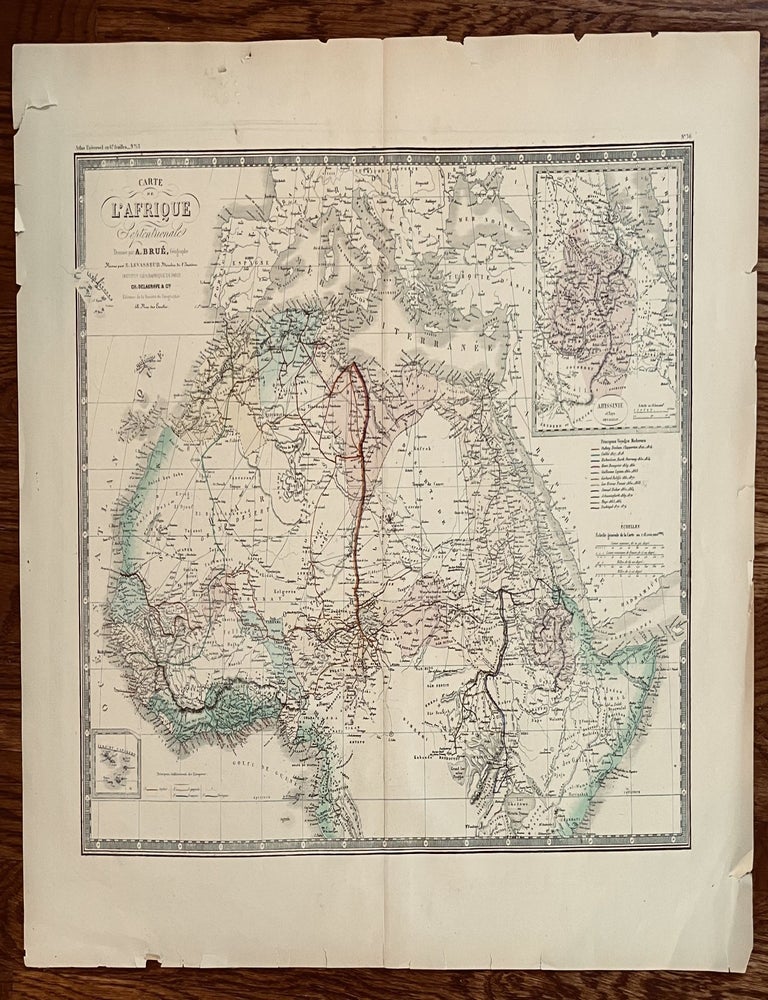 Item #290 Carte L'Afrique Septentrionale. A. Brue'.