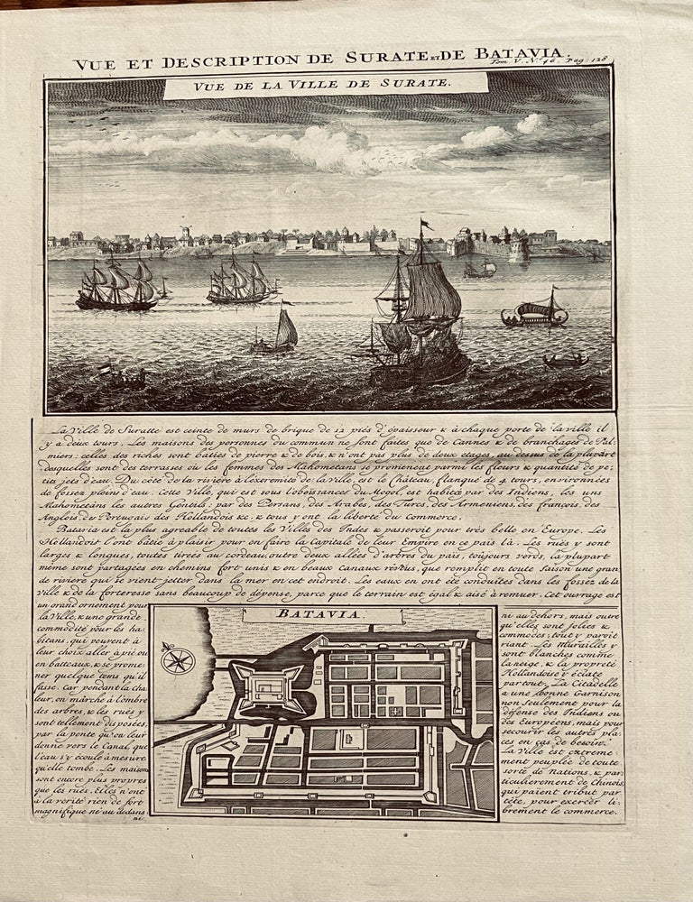 Item #32 Vue de la Ville de Surate et de Bavaria. Henri Chatelaine.
