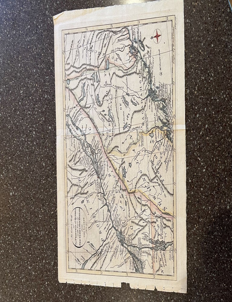 Item #48 An Exact Map of the Provence of Quebec with part of New York & New Englan from the latest Surveys. J. Russell.