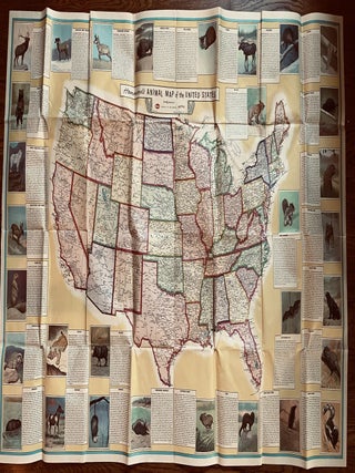 Item #546 Hammond's Animal Map of the United States
