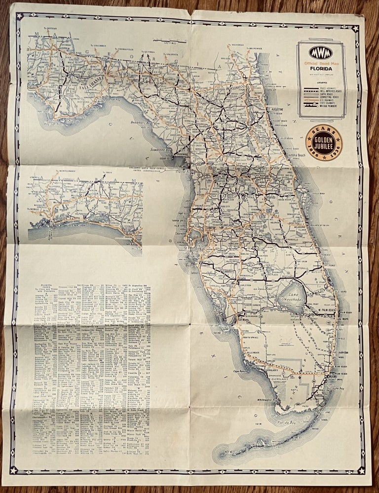 Florida Official Road Map | Mid-West Map Company