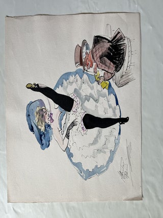 Item #628 Untitled (Can-Can Girl). A. Huertes